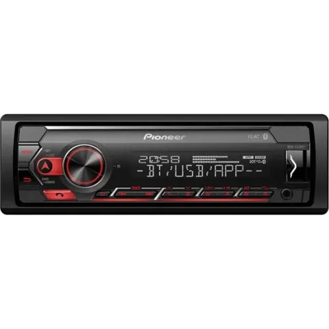 Pioneer MVH-S420BT Autoradio Enkel din Rood-USB-Bluetooth - 4 x 50 W