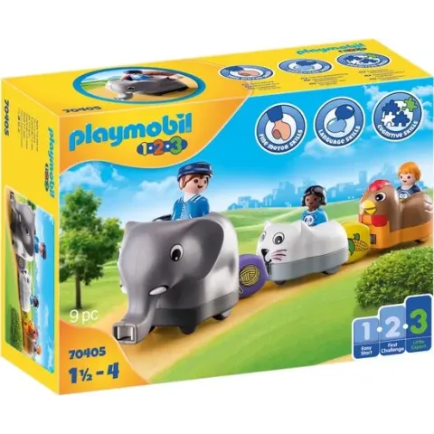 PLAYMOBIL 1.2.3 Dierentrein - 70405