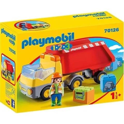 PLAYMOBIL 1.2.3 Kiepwagen - 70126