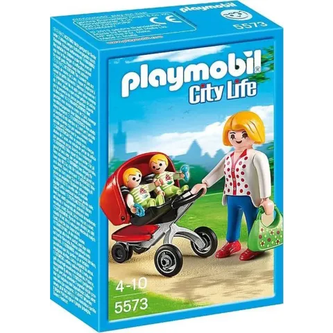 PLAYMOBIL City Life Tweeling kinderwagen - 5573