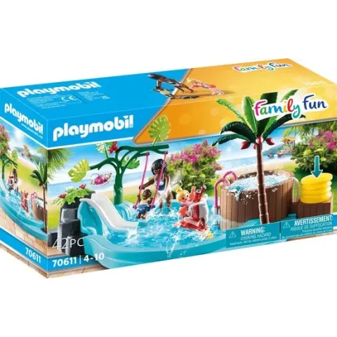PLAYMOBIL Family Fun Kinderzwembad met whirlpool - 70611