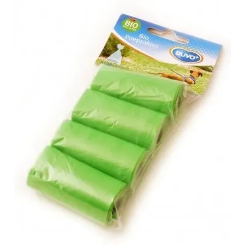 poepzakjes 4 rolletjes met 20 zakjes multicolor