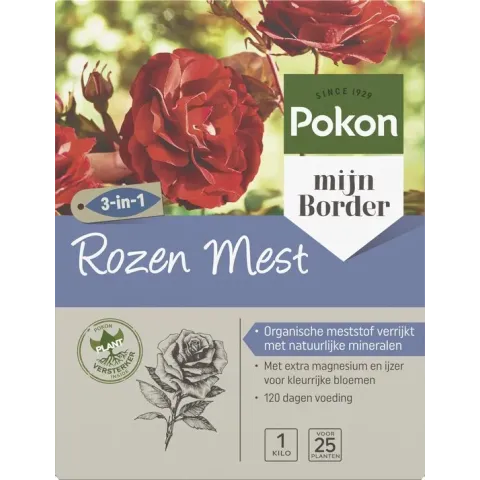 Pokon 3-in-1 Rozen Mest - 1kg (voor 25 planten)