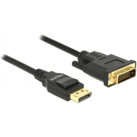 Premium DisplayPort naar DVI kabel - DP 1.2a (4K 30Hz) / zwart - 2 meter