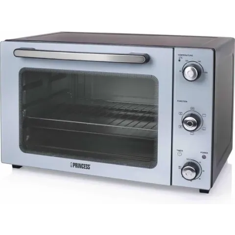 Princess Heteluchtoven 1800 W 45 L zilverkleurig