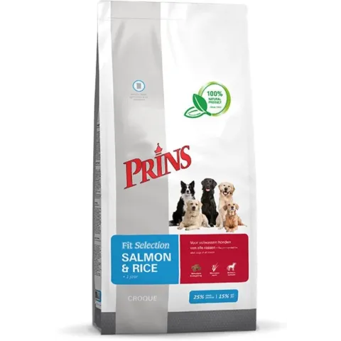 Prins Fit Selection Zalm & Rijst - Hondenvoer - 15 kg