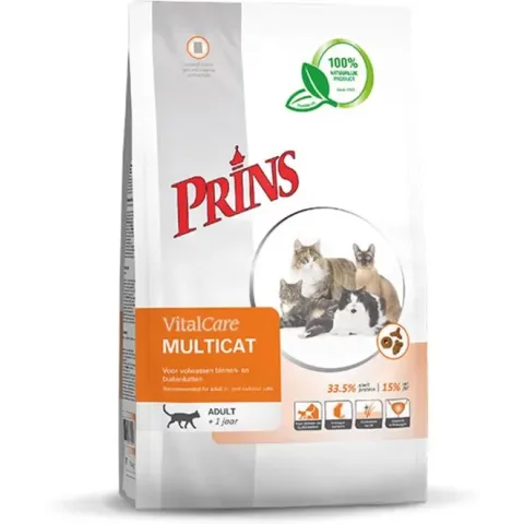 Prins VitalCare Kat Multicat - Kattenvoer - 10 kg