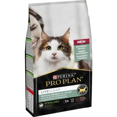 Pro Plan LiveClear Sterilised Adult Zalm - Kattenvoer - 1.4kg