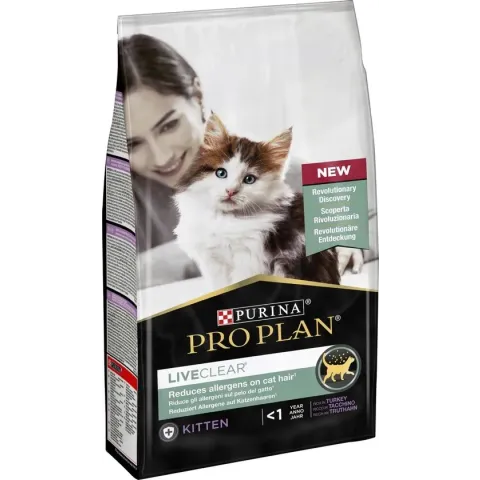 Pro Plan LiveClear Sterilised Junior (Kitten) Kalkoen - Kattenvoer - 6 x 1.4kg