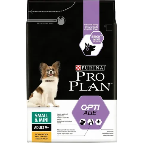 Pro Plan Small&Mini Adult 9+ - Kip met Optiage - Hondenvoer - 3 kg