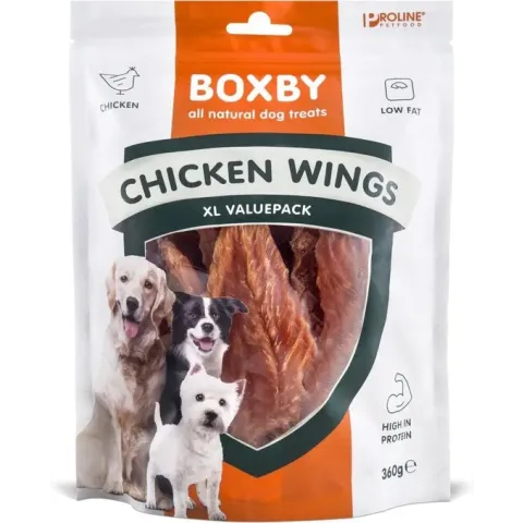 Proline Boxby Chicken Wings Hondensnack - Kip - 360 g