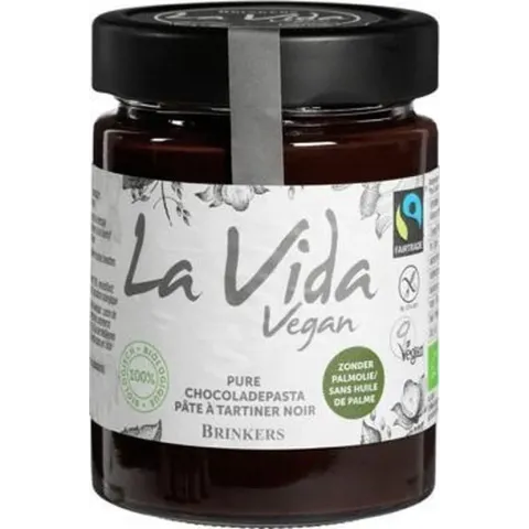 Pure chocoladepasta La Vida Vegan - Pot 270 gram - Biologisch