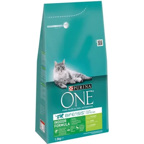 Purina One Indoor - Kalkoen - Kattenvoer - 1.5 kg