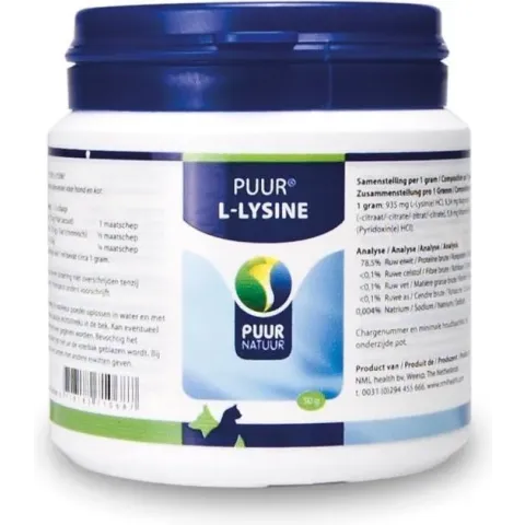 Puur l-lysine compleet voor hond en kat - 1 st à 50 gr