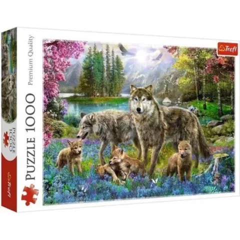 Puzzel Wolven Familie - 1000 stukjes Trefl