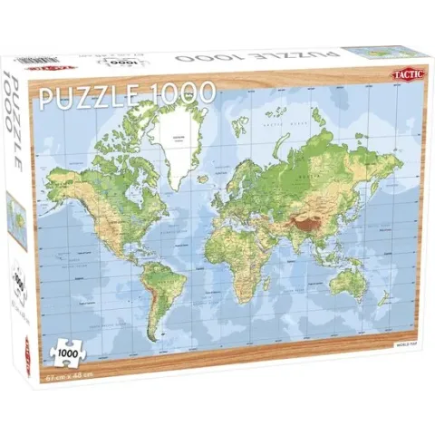 Puzzel World Map 1000 Stukjes