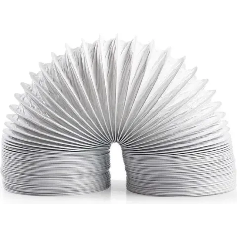 PVC Luchtafvoerslang | 127 mm | 6.00 m | Geschikt voor: Air Ventilation / Tumble Dryers | Wit