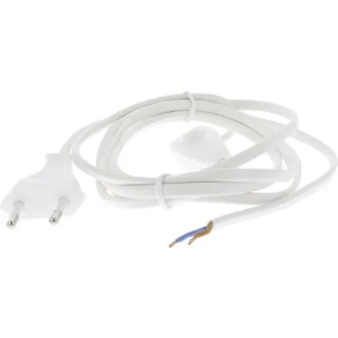 Q-Link aansluitsnoer – max 1200W – 2 x 0.75 mm² – 1.8 m – wit