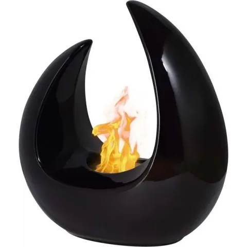 Qlima Ethanol open haard maanvormig 24x16x26 cm FFB 207