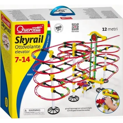 Quercetti Knikkerbaan met Lift - Skyrail Ottovolante