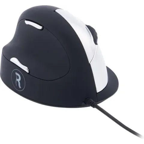 R-Go Tools R-Go HE Break Mouse, Ergonomische muis, Anti-RSI software, Groot (Handlengte boven 185mm), Linkshandig, Bedraad