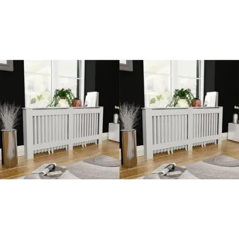Radiatorombouw 2 st 172 cm MDF wit