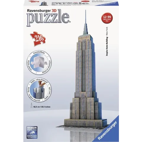 Ravensburger Empire State Building - 3D puzzel gebouw - 216 stukjes