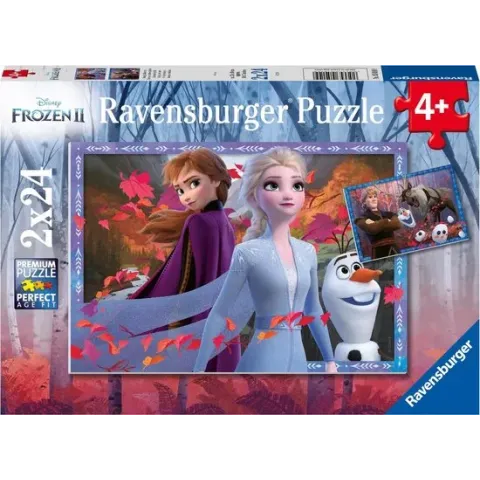 Ravensburger puzzel Disney Frozen 2 - Twee puzzels - 24 stukjes - kinderpuzzel