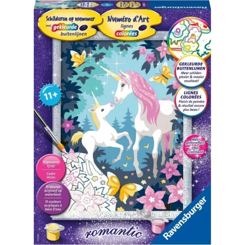 Ravensburger Schilderen op nummer Eenhoorns