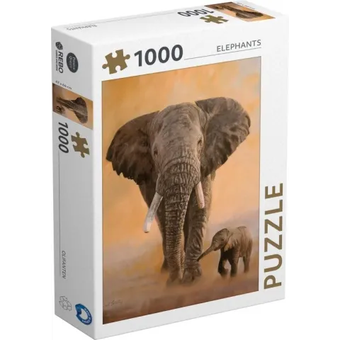 Rebo Productions Legpuzzel Elephants 1000 Stukjes