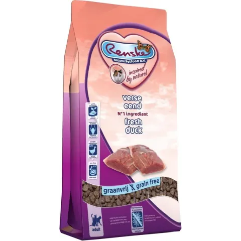 Renske Kat Adult Verse Eend - Kattenvoer - 1.5 kg