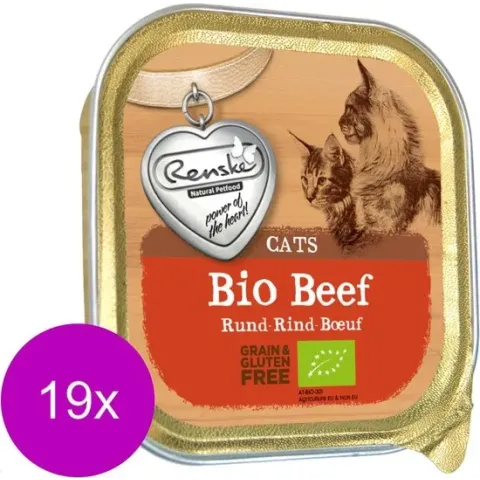 Renske Kat Bio Alu 85 g - Kattenvoer - 19 x Rund Graanvrij