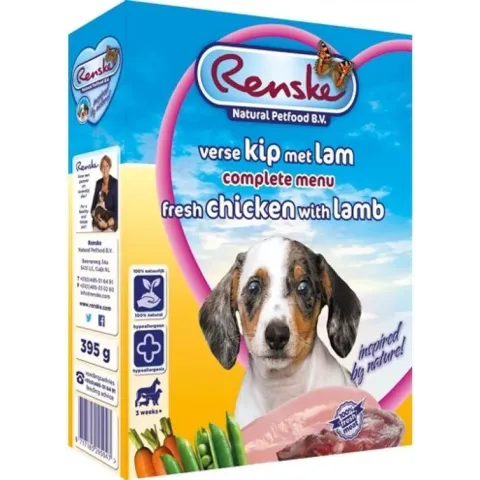 Renske Puppy - Hondenvoer - 10 x Kip 395 g