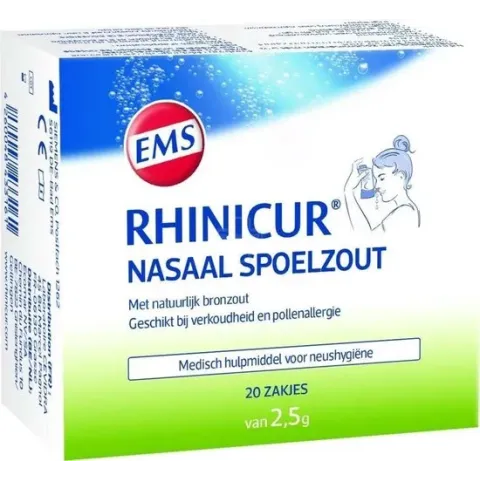 Rhini Cur Neus Spoelzout Zakje - 20St