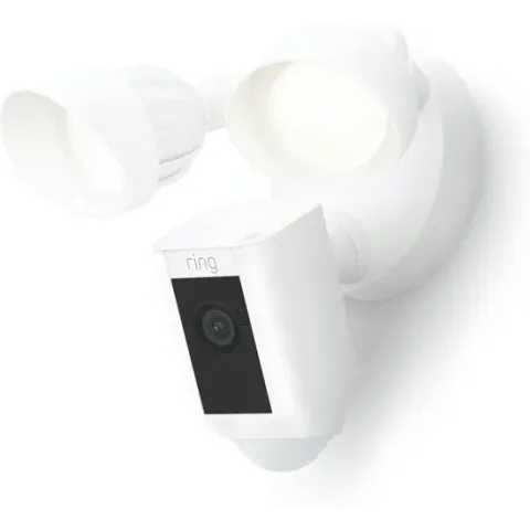 Ring Floodlight Camera Wired Plus - Wit