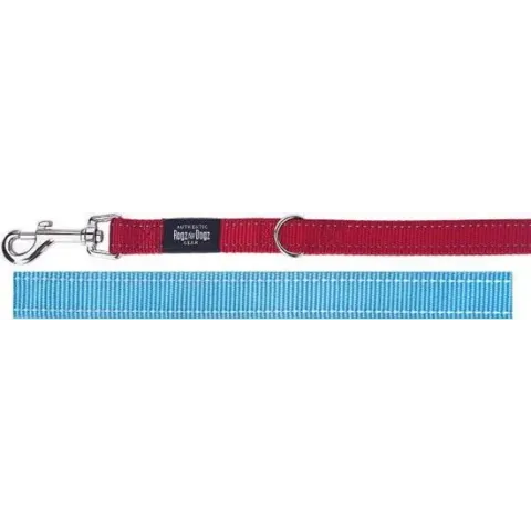 Rogz For Dogs Fanbelt Multipurpose Hondenriem - 20 mm x 1.6 m - Turquoise