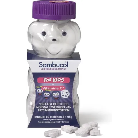 Sambucol Kauwtabletten Kids - 60 kauwtabletten - Voedingssupplement