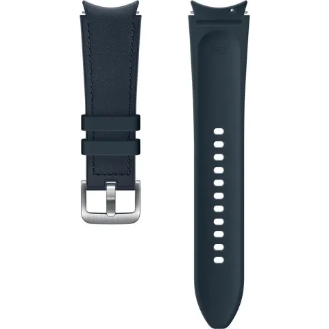 Samsung Hybrid Leather Band - Galaxy Watch4 - 20mm S/M - Blauw