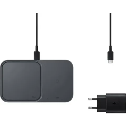 Samsung Wireless Charger Duo - met travel adapter - Zwart