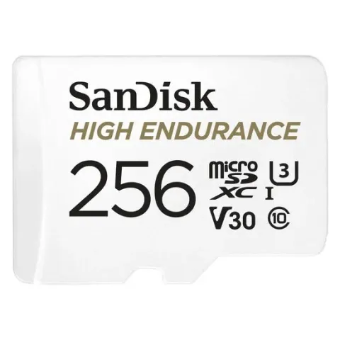 Sandisk microSDHC 256GB HE w/Adapter flashgeheugen MicroSDXC Klasse 10 UHS-I