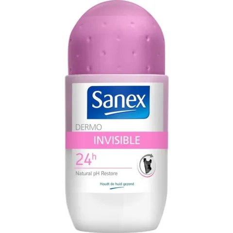 Sanex Dermo Invisible Anti White Marks Anti-Transpirant Deodorant Roller 50 ml