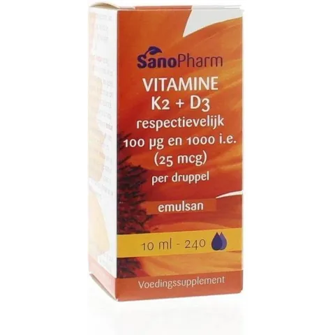 Sanopharm - Vitamine K2 + D3 - 10 milliliter