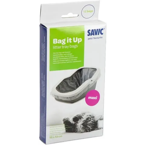 Savic Maxi - Kattenbakzakken - 12 stuks - 55x43x0,01 cm