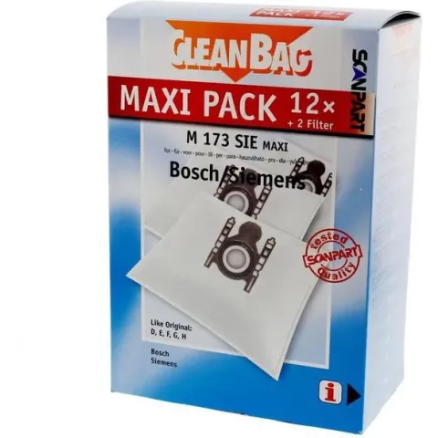 Scanpart Stofzuigerzakken M173SIE Maxi 12 Stuks