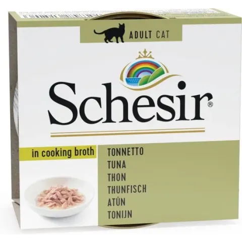 Schesir Natvoer kat tonijn 14x70 gr