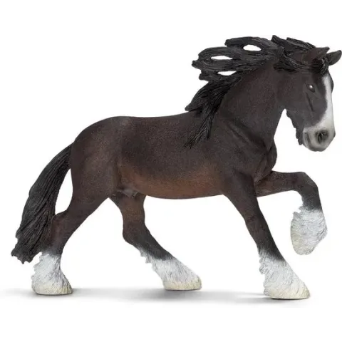 Schleich Shire hengst 13734 - Paard Speelfiguur - Farm World - 17 x 4 x 12 cm