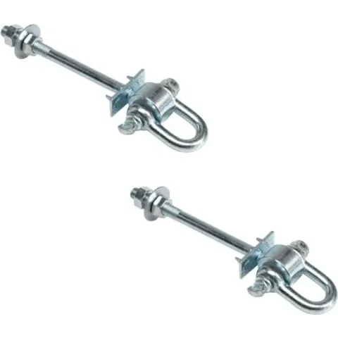 Schommelhaak met Gelagerde Harpsluiting M12  160mm set van 2 stuks