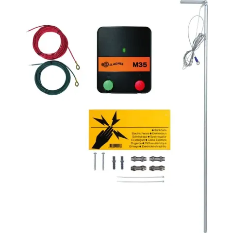 Schrikdraad Starterkit met M35 Schrikdraadapparaat