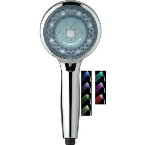 SCHÜTTE Galaxis LED-Handdouche - Douchekop ø 11,3 cm - 3 standen - 7 kleuren - Chroom