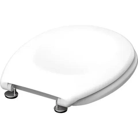 SCHÜTTE WC-Bril 82000 WHITE - Duroplast - RVS-Scharnieren - Gelakt - Wit